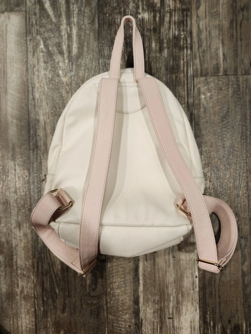 Betsey Johnson Blush Pink Bow Mini Backpack Purse Quilted Faux LeatherFeminine - Picture 6 of 7